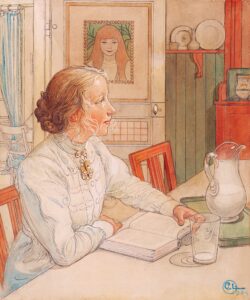 Carl Larsson, My Eldest Daughter, 1904 Watercolor on paper, 26 x 20 in Private Collection