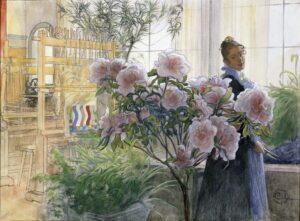 Carl Larsson, Azalea, 1906 Watercolor, ink and pastel on paper, 17.7 x 24.4 in Thielska Galleriet, Stockholm, Sweden