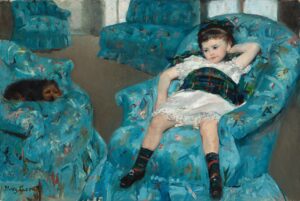 Mary Cassatt, Little Girl in a Blue Armchair, 1878 Oil on canvas, 35.8 x 51.1 in National Gallery of Art, Washington, DC