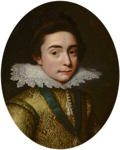 Michiel Jansz. van Mierevelt, Portrait of Frederick V of the Palatinate, 1613 Oil on copper, 10.9 x 9 in Mauritshuis, The Hague