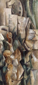 Georges Braque, Violin and Palette, 1909 Oil on canvas, 36.2 x 16.9 Solomon R. Guggenheim Museum, New York