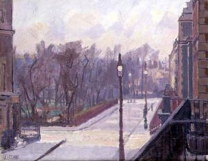 Spencer Gore, Hartington Square, c 1908 Oil on canvas, 20.0 x 24.0 in Private Collection