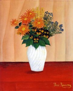 Henri Rousseau, Bouquet of Flowers, c 1910 Oil on canvas, 31.9 × 24.0 in Tate, London, United Kingdom