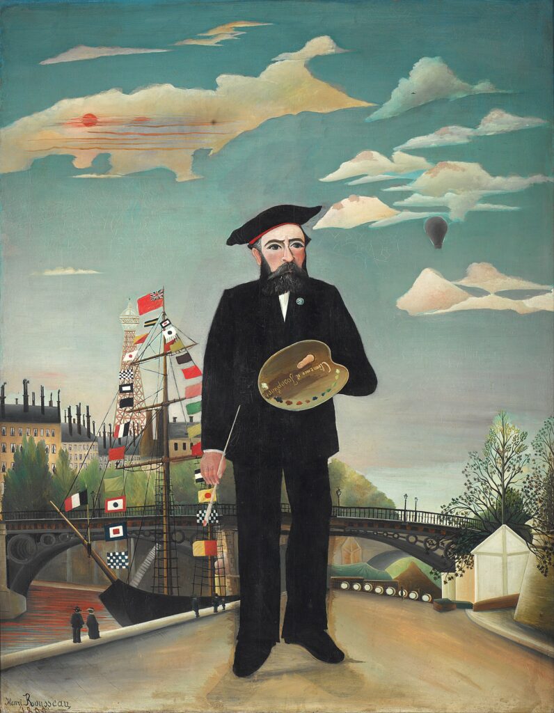 Henri Rousseau, Myself: Portrait-Landscape, 1890 Oil on canvas, 57.5 × 76.0 in National Gallery Prague, Czech Republic