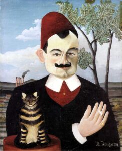 Henri Rousseau, Portrait of Monsieur X (Pierre Loti), c 1906 Oil on canvas, 25.8 × 21.3 in Musée d'Orsay, Paris, France