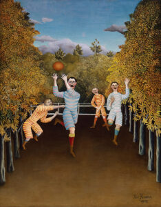 Henri Rousseau, The Football Players, 1908 Oil on canvas, 39.4 × 31.9 in Solomon R. Guggenheim Museum, NY