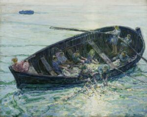 Henry Ossawa Tanner, The Miraculous Haul of Fishes, c 1913 – 1914 Oil on canvas, 50.3 x 78.3 in Pennsylvania Academy of the Fine Arts, Philadelphia