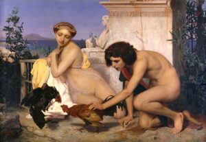 Jean-Léon Gérôme, Young Greeks Attending a Cock Fight, 1846 Oil on canvas, 56.2 x 80.3 in Musée d'Orsay, Paris