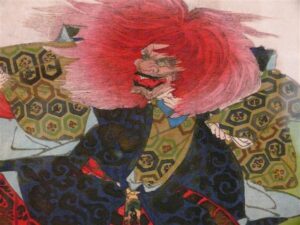 Renshishi, c 1880 Woodblock print, 10 x 15 in Private Collection
