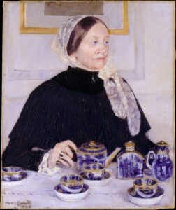 Mary Cassatt, Lady at the Tea Table, 1883–85 Oil on canvas, 25.8 x 36.0 in Metropolitan Museum of Art, New York, NY