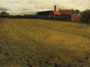 Cecilia Beaux, Landscape with Farm Building, Concarneau, France, 1888 Oil on canvas, 11 1/16 x 14 3/16 in Pennsylvania Academy of the Fine Arts, Philadelphia