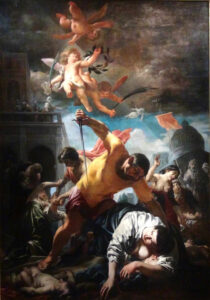 Cornelis Schut, Massacre of the Innocents, 1624 - 1627 Oil on canvas, 10.1 x 85.4 in Church of the Trinity of Caen, France