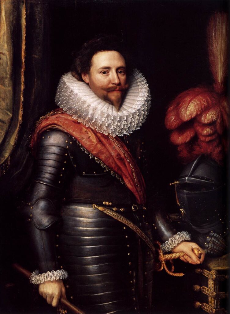 Michiel Jansz. van Mierevelt, Portrait of Frederick Henry of Orange-Nassau, Prince of Orange-Nassau, 1620- 1624 Oil on panel, 43.9 x 33.4 in Prinsenhof, Delft