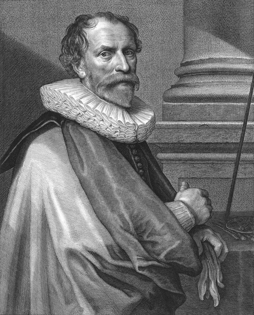 Willem Jacobsz Delff, after Anthony van Dyck Portrait of Michiel Jansz. Mierevelt, 1610 and 1625 Engraving, 10.3 x 7.7 in Rijksmuseum, Amsterdam