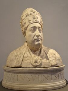 Mino da Fiesole, Pope Paul II, c 1471 Marble bust Museo Nazionale del Bargello, Florence