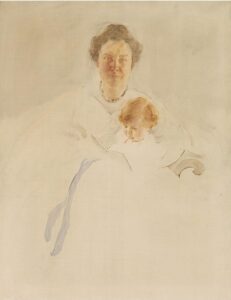 Cecilia Beaux, Mrs Robert Chapin and Daughter Christina, 1902 Oil on canvas, 36 x 28 in Herbert F. Johnson Museum of Art, Ithaca, NY