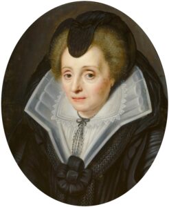 Michiel Jansz. van Mierevelt, Portrait of Louise de Coligny Oil on copper, 11 x 9 in Mauritshuis, The Hague