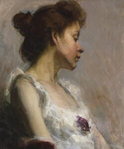 Henry Ossawa Tanner, Portrait of the Artist's Wife, c 1897 Oil on canvas, 24 x 20 in Smithsonian American Art Museum, Washington
