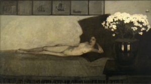 Romaine Brooks, White Azaleas, 1910 Oil on canvas, 59 1/2 x 107 in Smithsonian American Art Museum, Washington DC