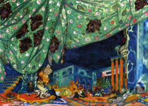 Léon Bakst, Set Design for "Scheherazade," by Rimsky-Korsakov, before 1917