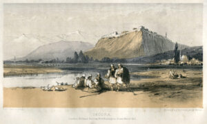 Edward Lear, Shkodra: Albanians Smoking by the River Drin, 1851