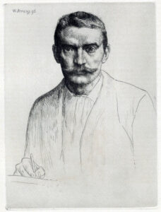William Strang, Self-Portrait, 1895 Etching, 8.8 x 6.2 in National Galleries of Scotland, Edinburgh
