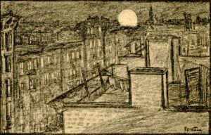 Sir Jacob Epstein, Untitled, lllustration from The Spirit of the Ghetto; Studies of the Jewish Quarter in New York, 1902 Library of Congress, Washington DC