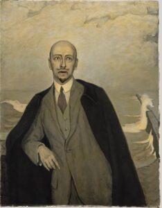 Romaine Brooks, Gabriele d'Annunzio, the Poet in Exile, 1912 Oil on canvas, 45.7 x 37.4 in National Museum of Modern Art, Paris