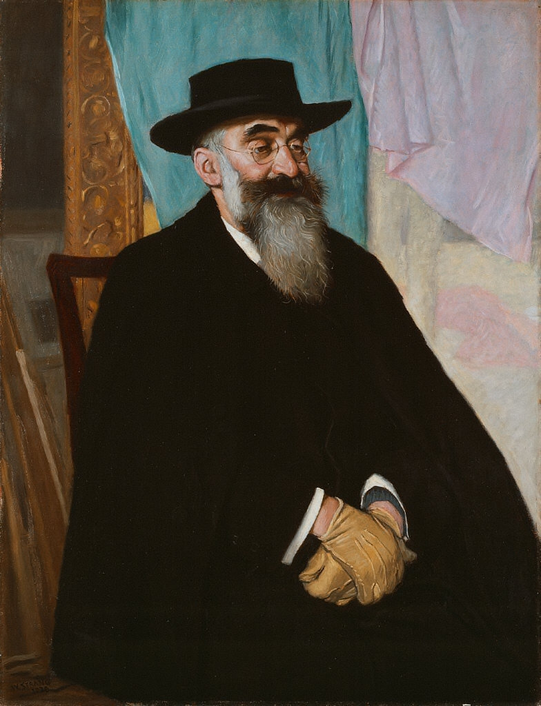 William Strang, Portrait of Lucien Pissarro, c 1906 Oil on canvas, 30 x 25 in Private Collection