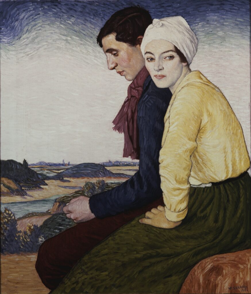 William Strang, The Meeting Place, 1915 Oil on canvas, 48 x 36 in Nationalmuseum, Stockholm