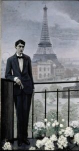 Romaine Brooks, Jean Cocteau at the time of the Ferris Wheel, 1912 Oil on canvas, 98.4 x 52.4 in National Museum of Modern Art, Paris