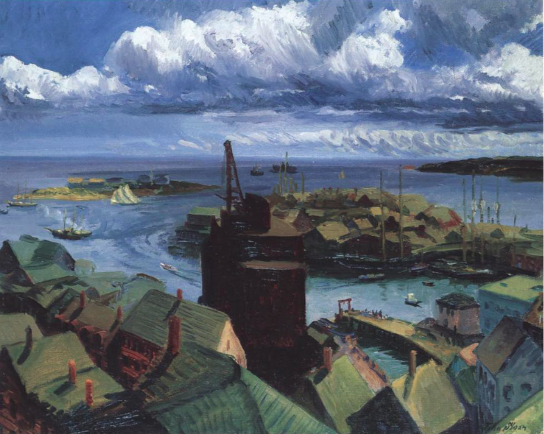 John Sloan, Gloucester Harbor, 1916 Oil on canvas, 26 x 32 in Syracuse University Art Museum, Syracuse