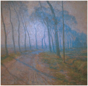 Emmanuel Viérin, Avenue from Knokke to Westkapelle, 1919 Oil on canvas, 27.6 x 26.8 in Private Collection