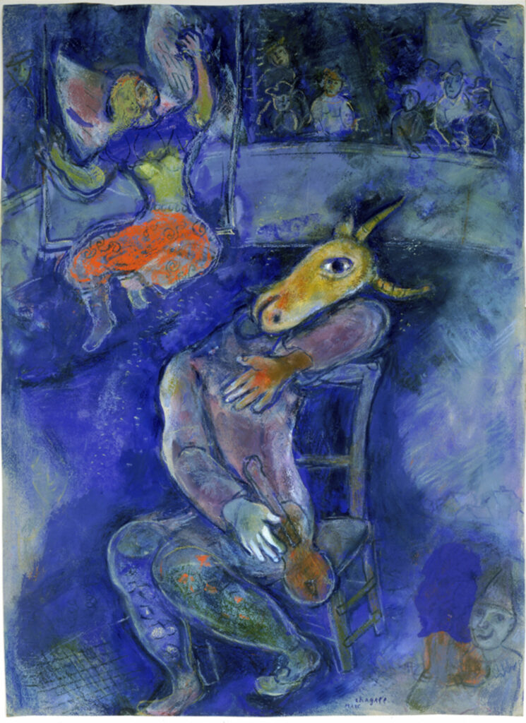 Marc Chagall, The Dream, 1939 Pastel with gouache on paper, 25.5 x 18.5 in Smith College Museum of Art, Northampton