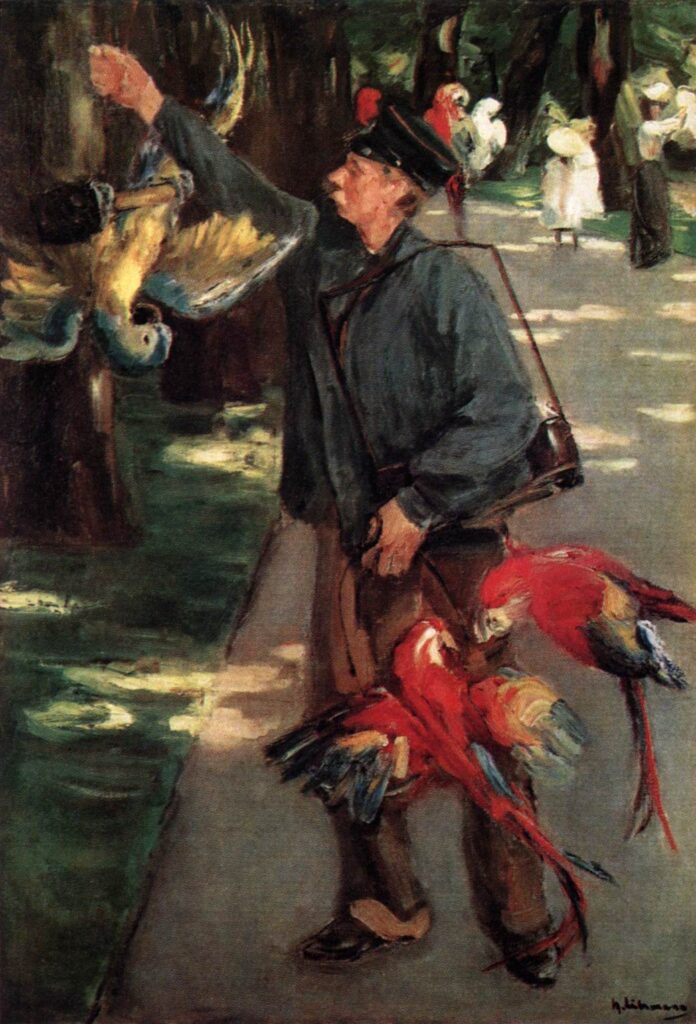 Max Liebermann, The Parrot Man, 1902 Oil on canvas, 29.5 x 23.6 in Museum Folkwang, Essen