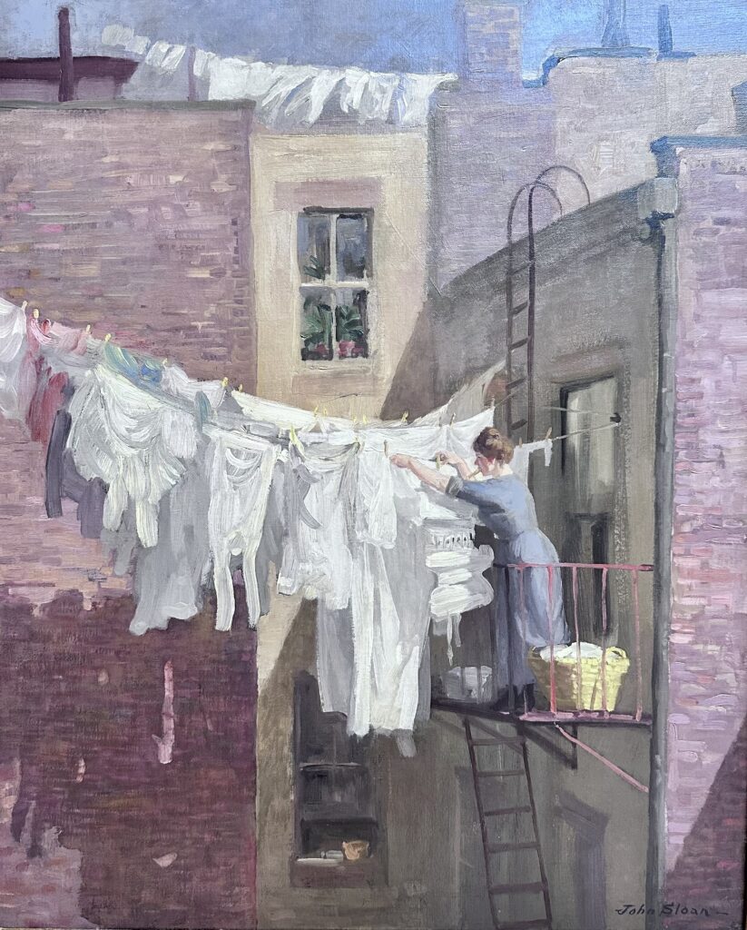 John Sloan, A Woman’s Work, 1912 Oil on canvas, 31.6 x 25.8 in Cleveland Museum of Art, Cleveland