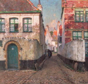 Emmanuel Viérin, Sunny Seascape, Domburg, c 1917 Oil on panel, 14.6 x 14.6 in Private Collection