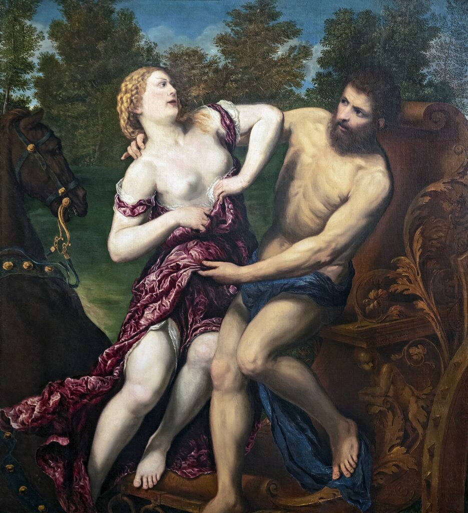 Paris Bordone, The Rape of Persephone, 1520–1570 Oil on canvas, 53.9 x 49.2 in Fondation Bemberg, Toulouse
