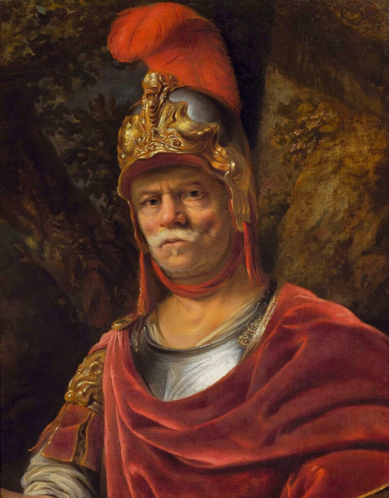 Ferdinand Bol, Man in a Gold Helmet, c 1645 Oil on canvas, 19.7 x 26.4 in National Museum in Warsaw