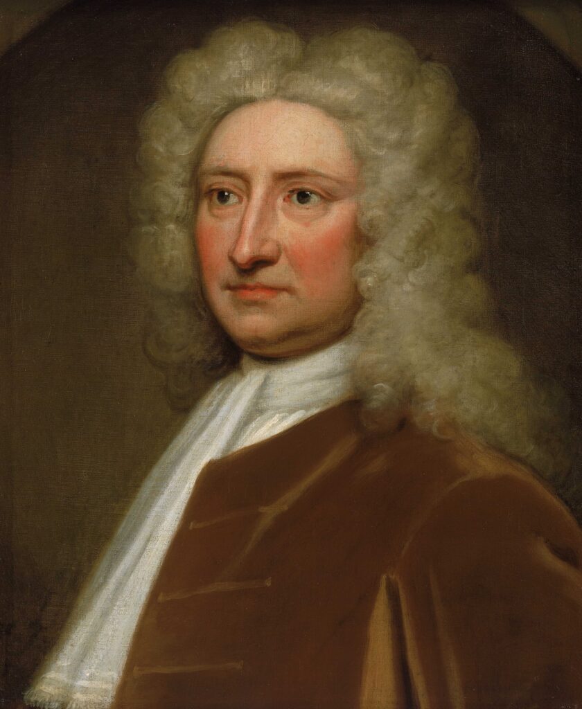 Sir Godfrey Kneller, Edmond Halley, before 1721 Oil on canvas, 21.1 x 16.9 in Royal Museums Greenwich, London