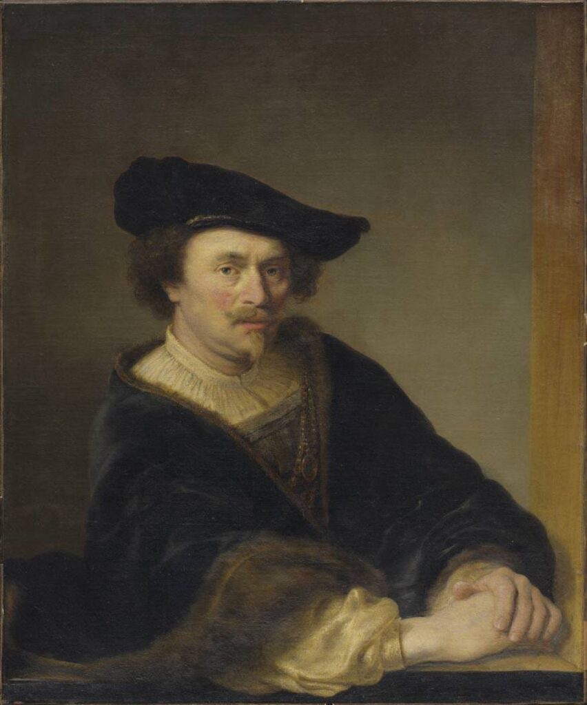 Ferdinand Bol, Portrait of a Gentleman, c 1645 – 1646 Oil on canvas, 34.3 x 28.5 in Alte Pinakothek