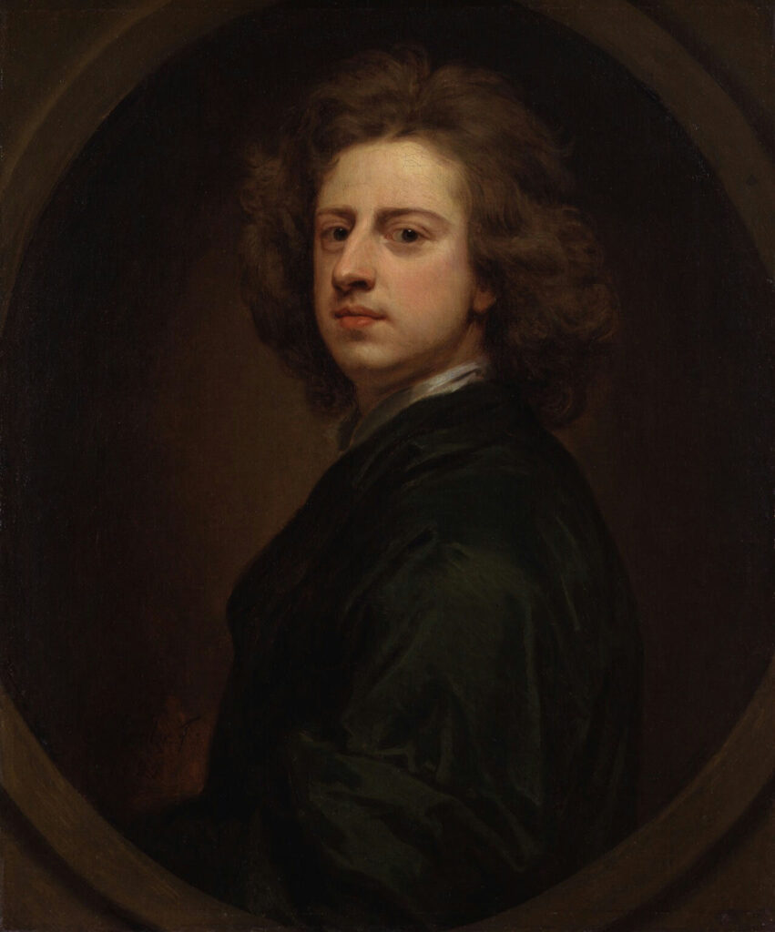 Sir Godfrey Kneller, Self-Portrait, 1685 Oil on canvas, 29.8 x 24.8 in National Portrait Gallery, London