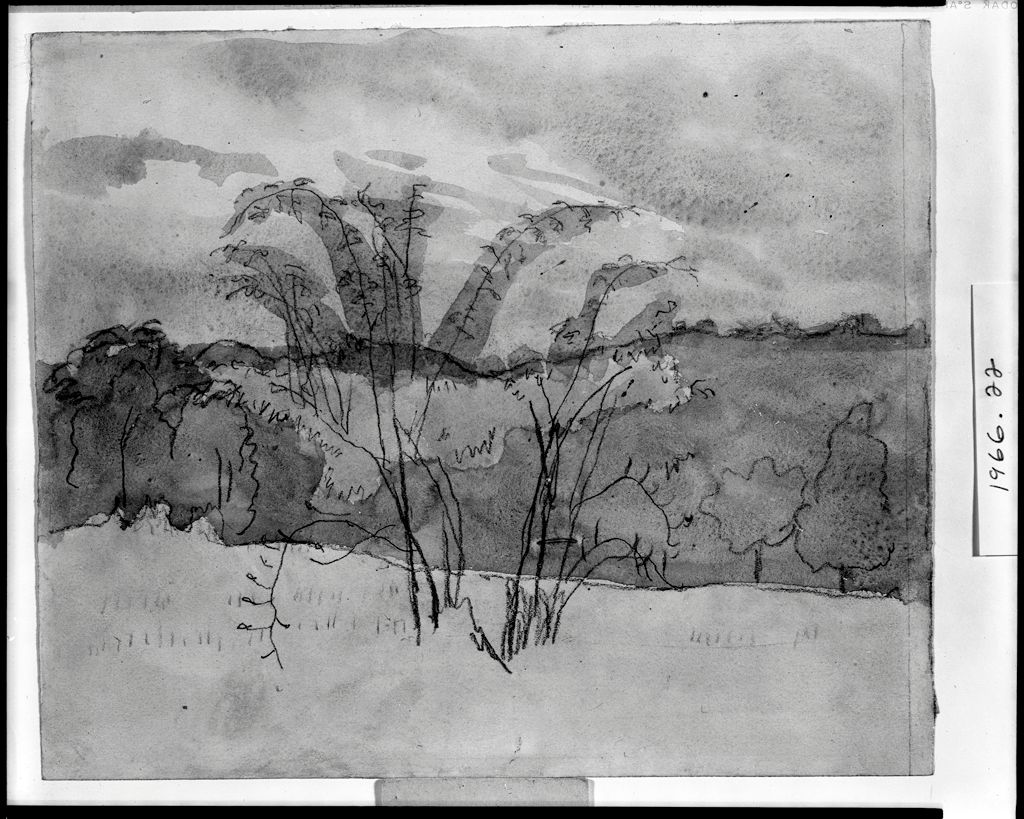 Gwen John, Landscape, Unknown date Ink and wash on paper, 9.6 x 11.4 Metropolitan Museum of Art, New York