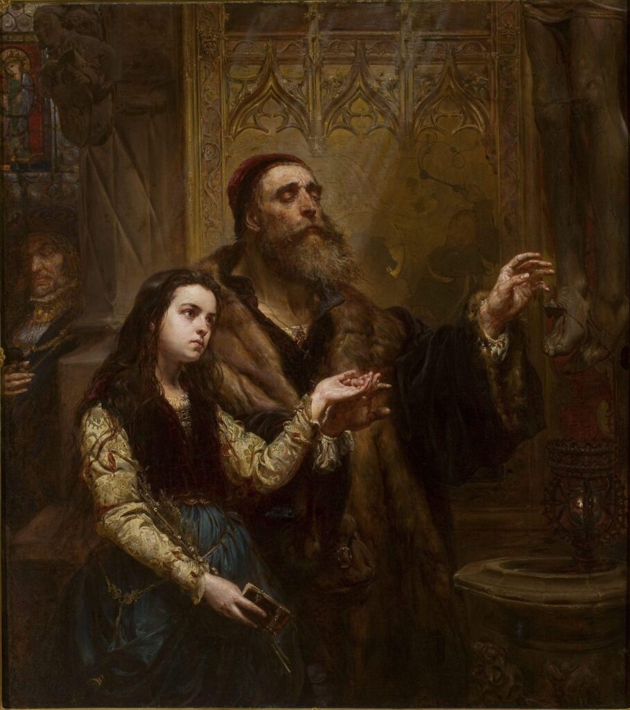 Jan Matejko, Blind Veit Stoss with Granddaughter, 1865 Oil on canvas, 55.1 x 61.2 in National Museum in Warsaw