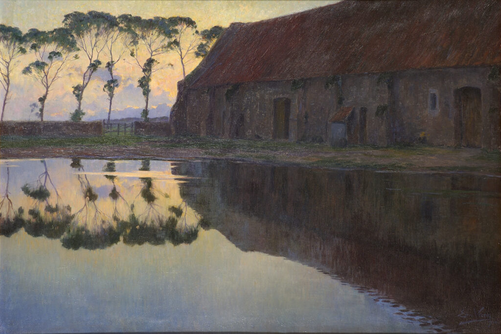Emmanuel Viérin, The Old Barn, 1900 Oil on canvas, 46.7 x 31.5 in Groeningemuseum, Bruges