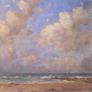Emmanuel Viérin, Sunny Seascape, Domburg, c 1917 Oil on panel, 14.6 x 14.6 in Private Collection