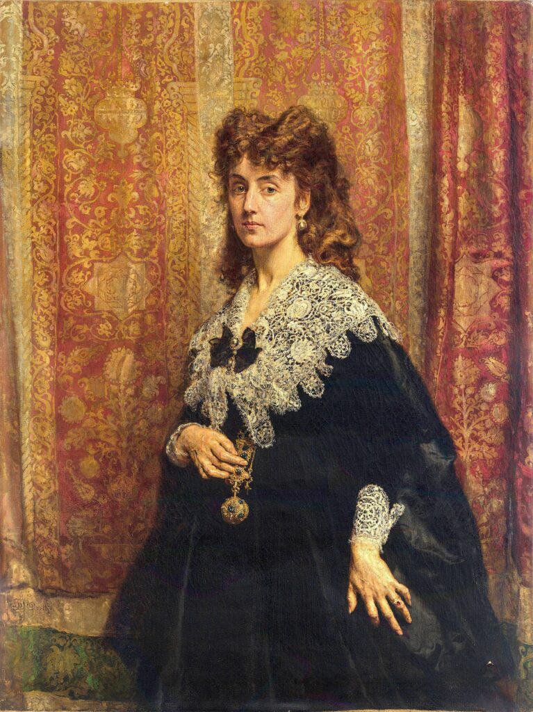 Jan Matejko, Portrait of Maria Pusłowska, 1871 Oil on canvas, 40.2 x 53.5 in Jagiellonian University Museum