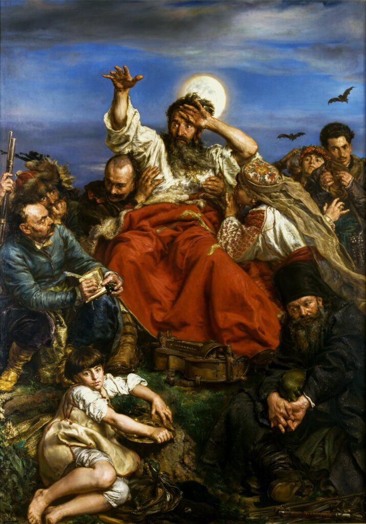 Jan Matejko, Wernyhora, 1883 – 1884 Oil on canvas, 81.1 x 115 in National Museum in Kraków