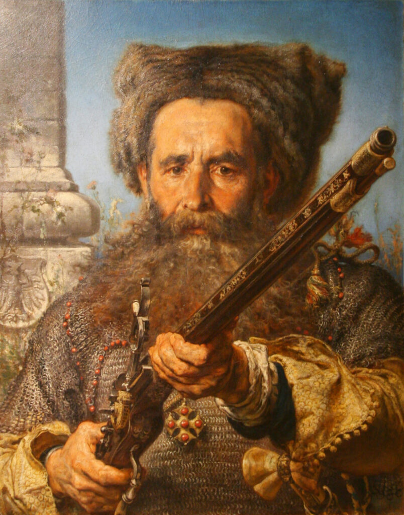Jan Matejko, Portrait of Hetman Ostafij Daszkiewicz, 1874 Oil on cardboard, 22.6 x 28.5 in Silesian Museum in Katowice