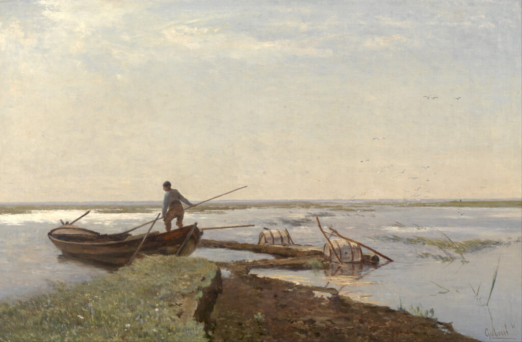Paul Gabriël, Polder Landscape/Kamperpolder), c 1880 – 1900 Oil on canvas, 25.2 x 39 in Museum Boijmans Van Beuningen, Rotterdam